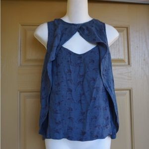 Free people sleeveless keyhole top